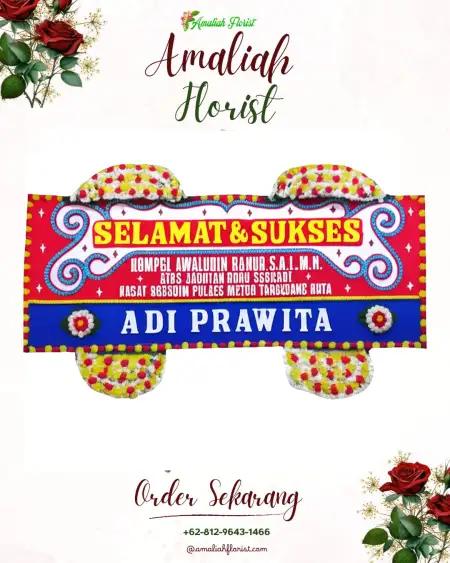 Papan Bunga Ucapan Selamat Tanjangrono